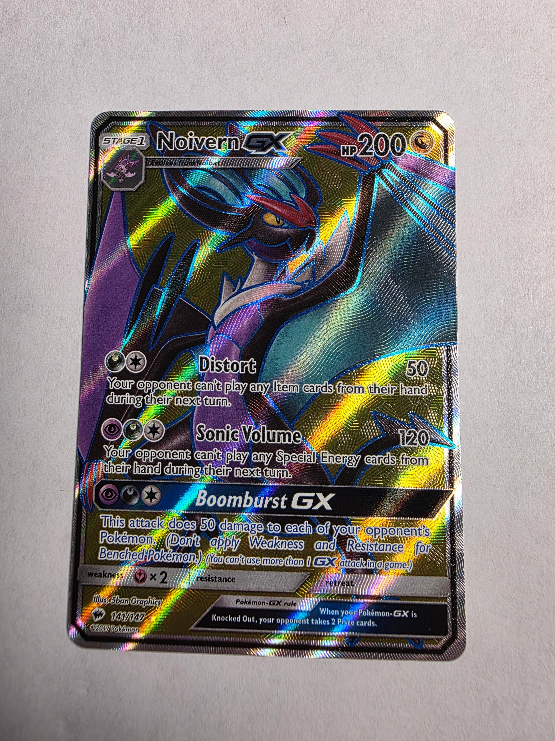2017 Burning Shadows Noivern GX 141/147