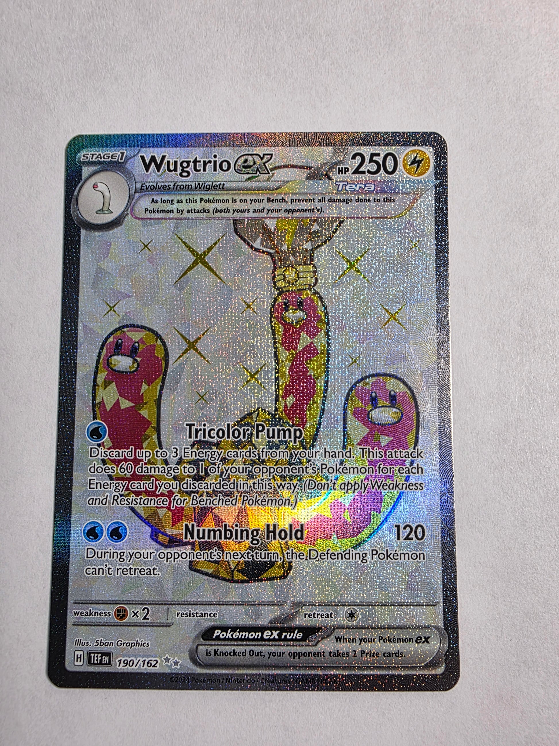 2024 Temporal Forces Wugtrio ex 190/162