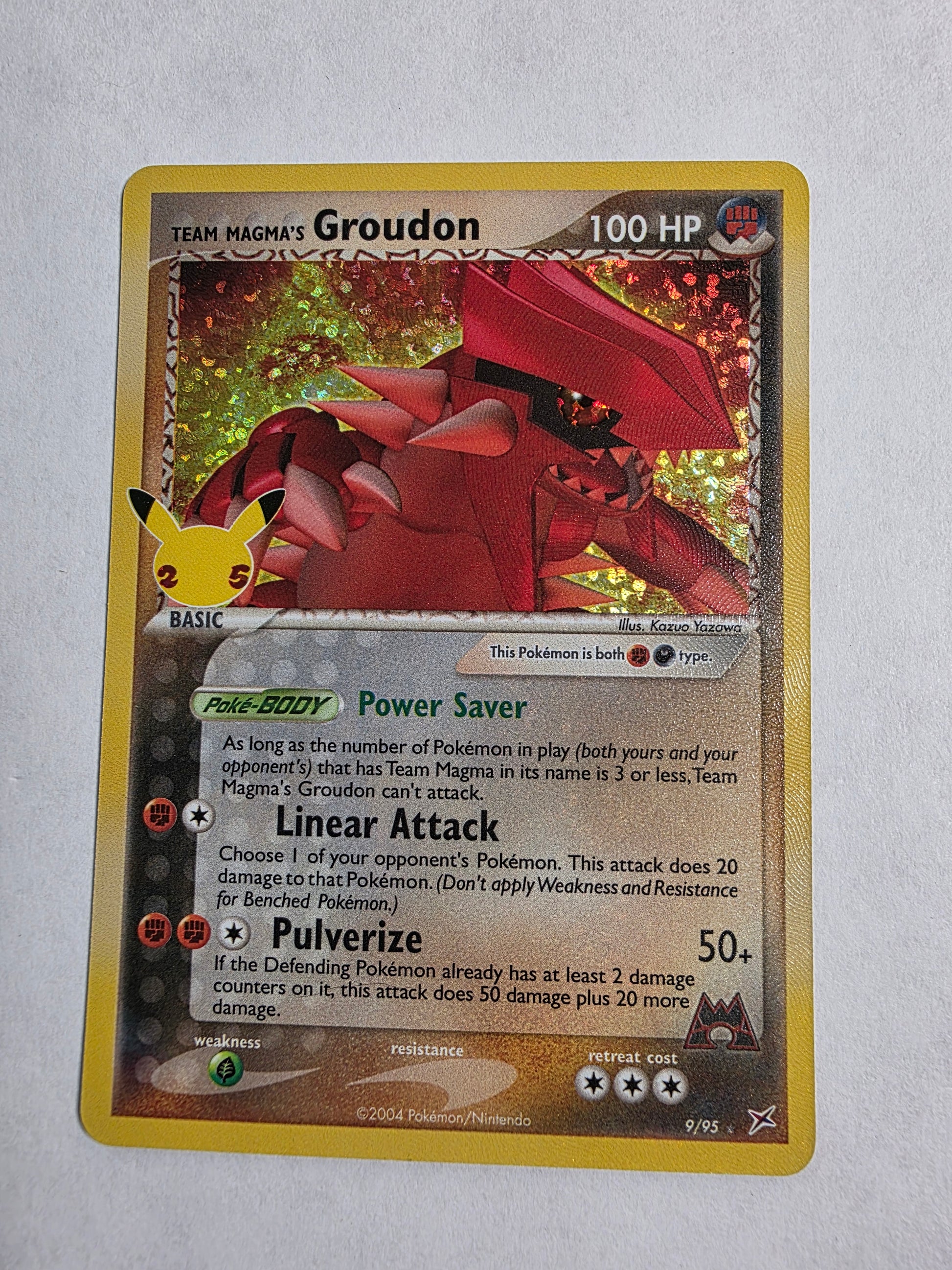 2021 Celebrations Team Magma's Groudon 9/95