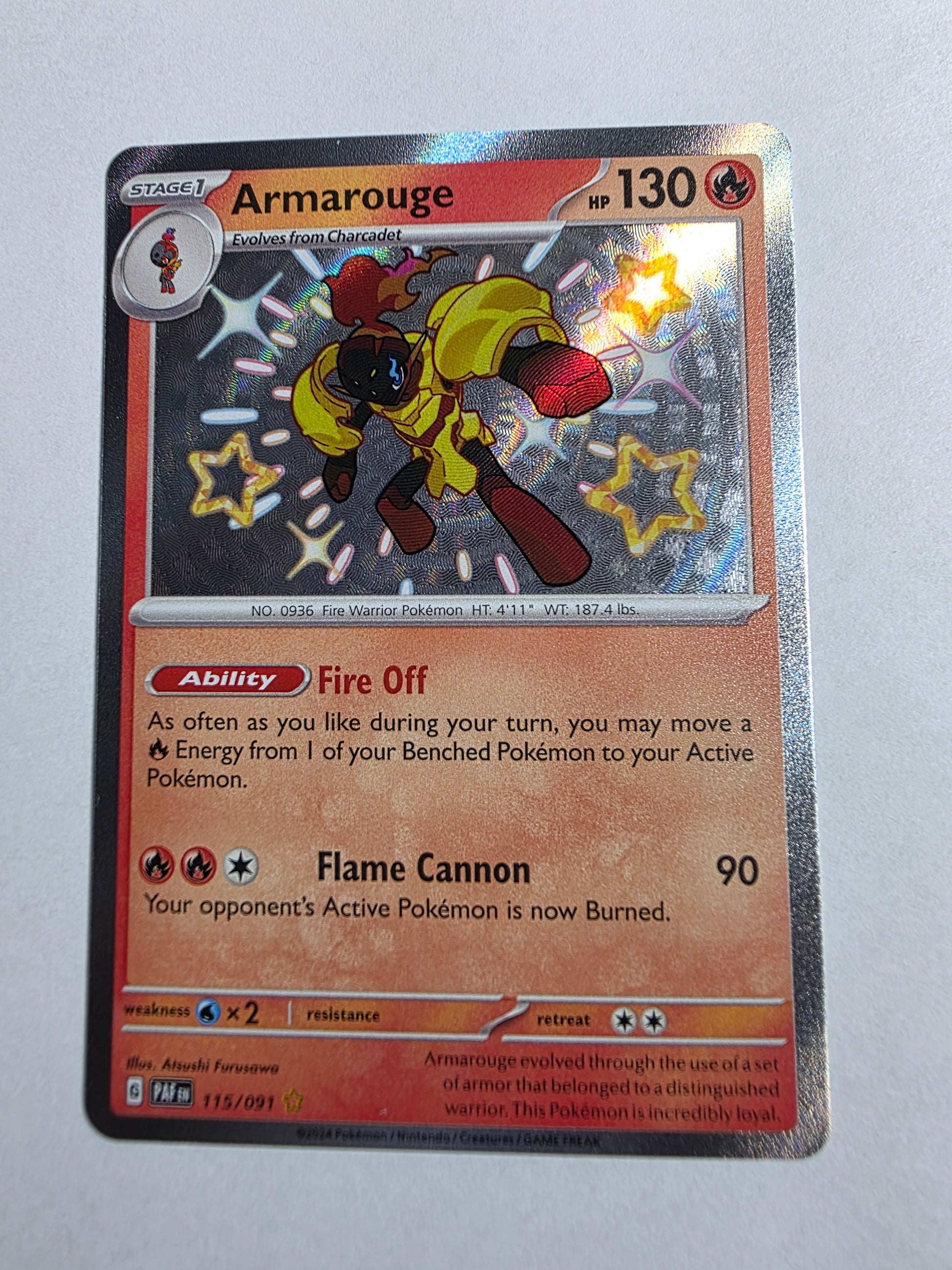2024 Paldean Fates Armarouge 115/091