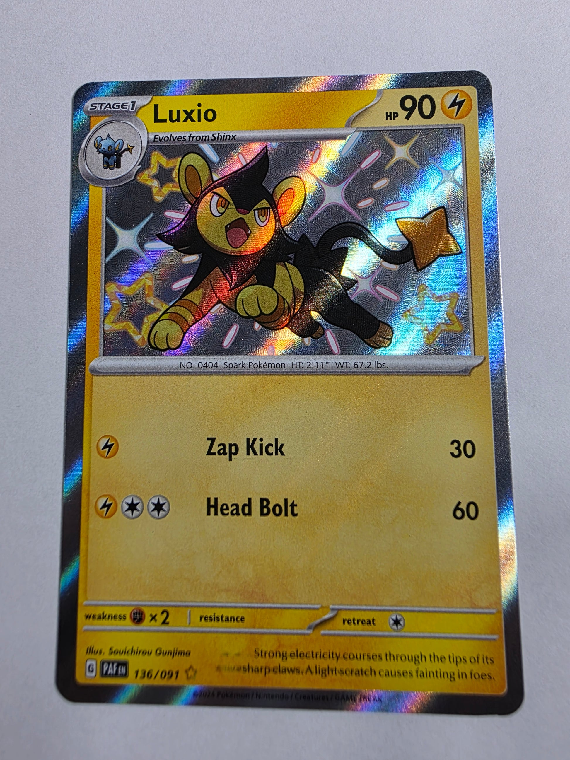 2024 Paldean Fates Luxio 136/091