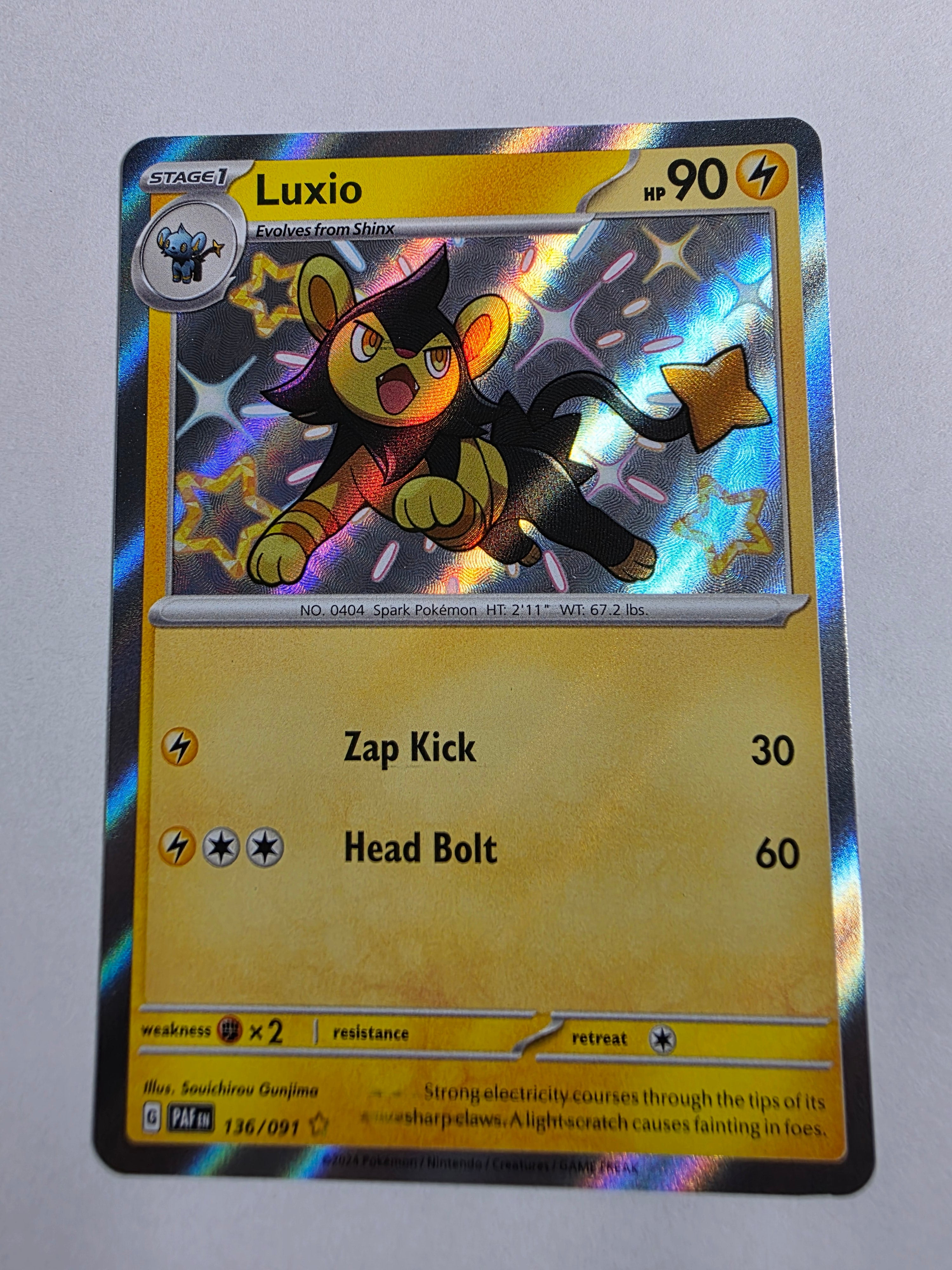 2024 Paldean Fates Luxio 136/091