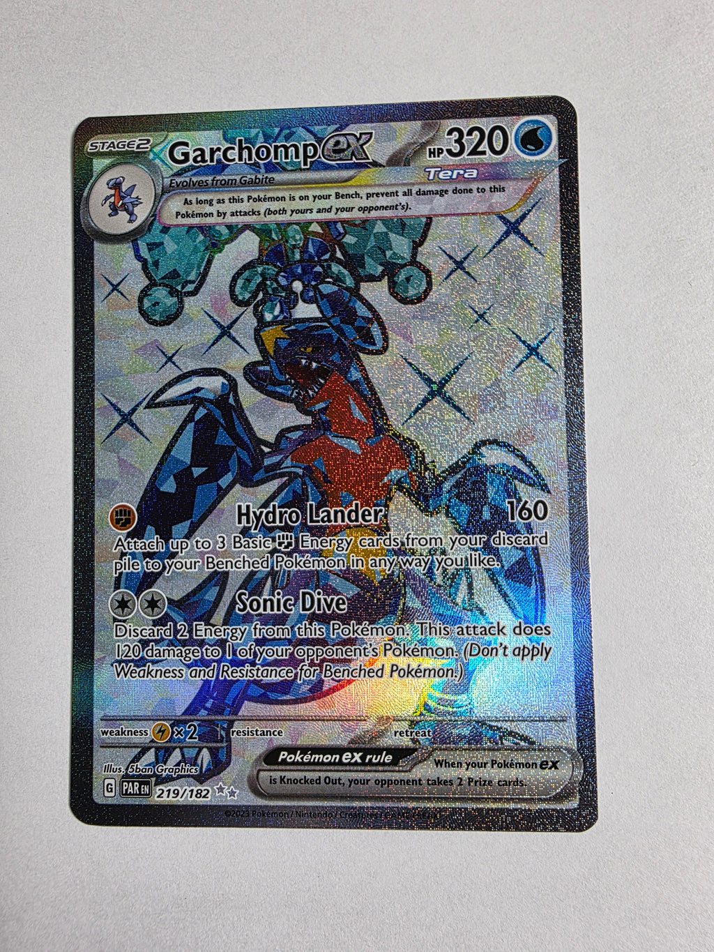 2023 Paradox Rift Garchomp ex 219/182