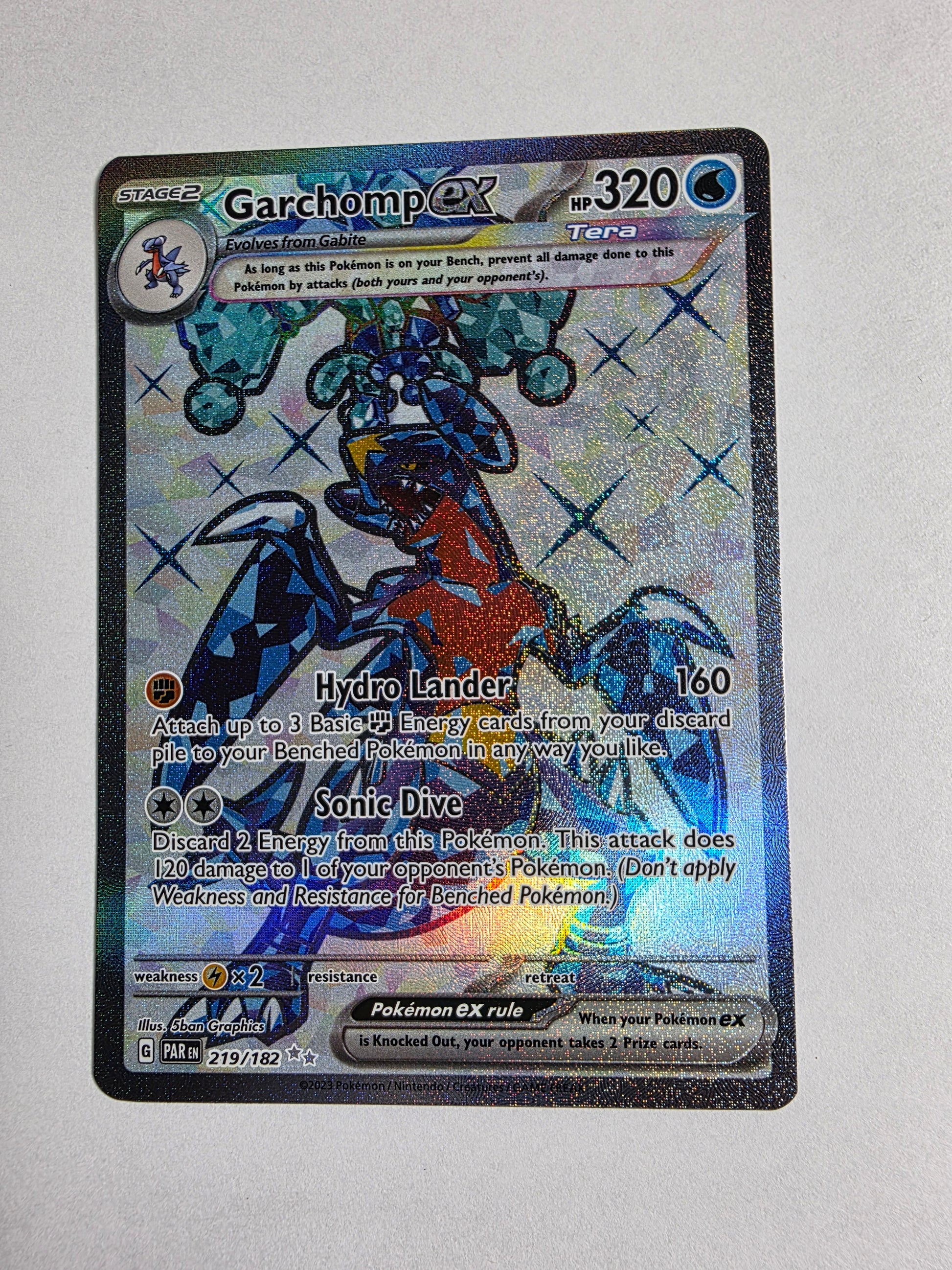 2023 Paradox Rift Garchomp ex 219/182