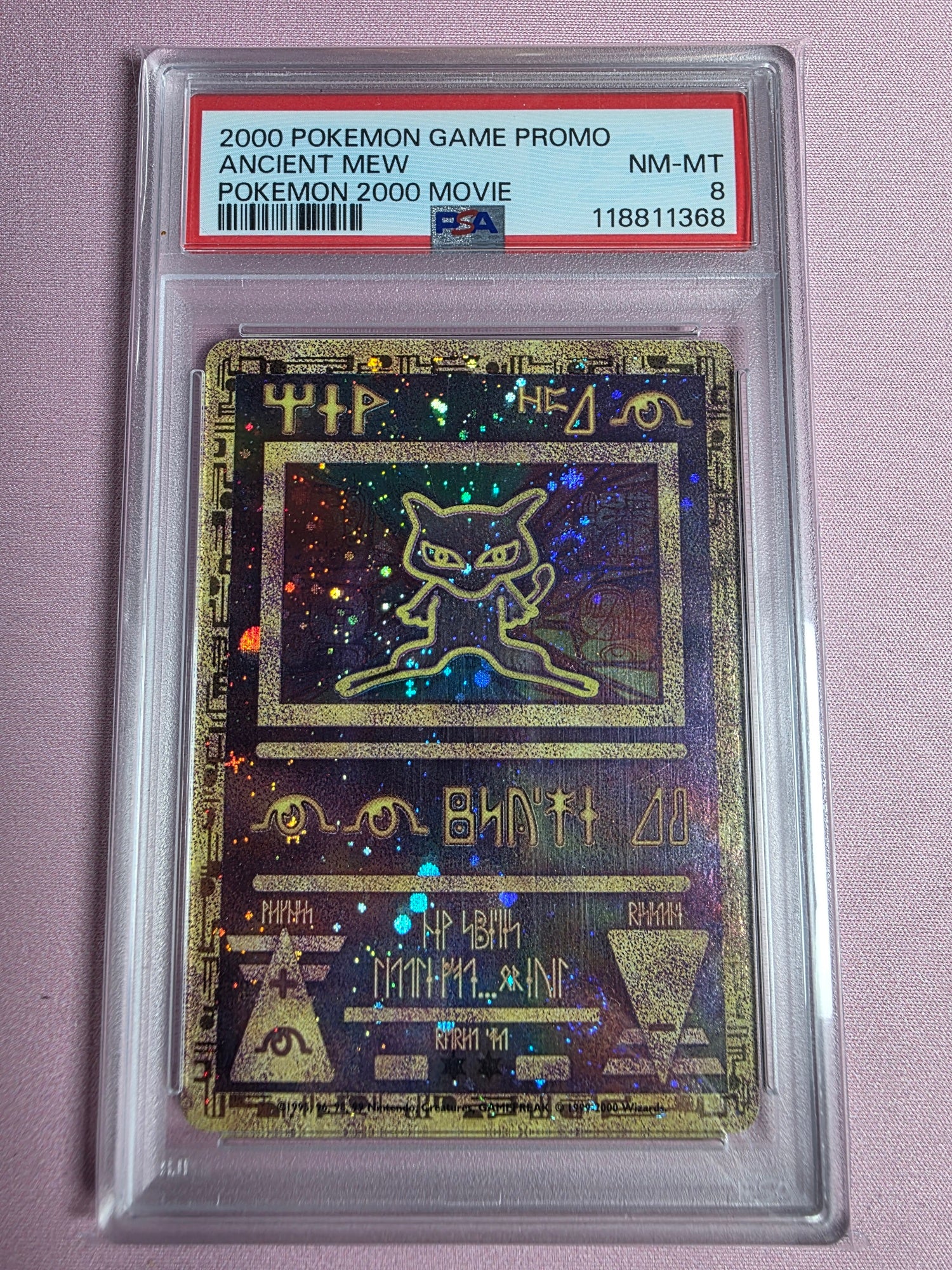 2000 Pokemon 2000 Movie Ancient Mew -  PSA 8
