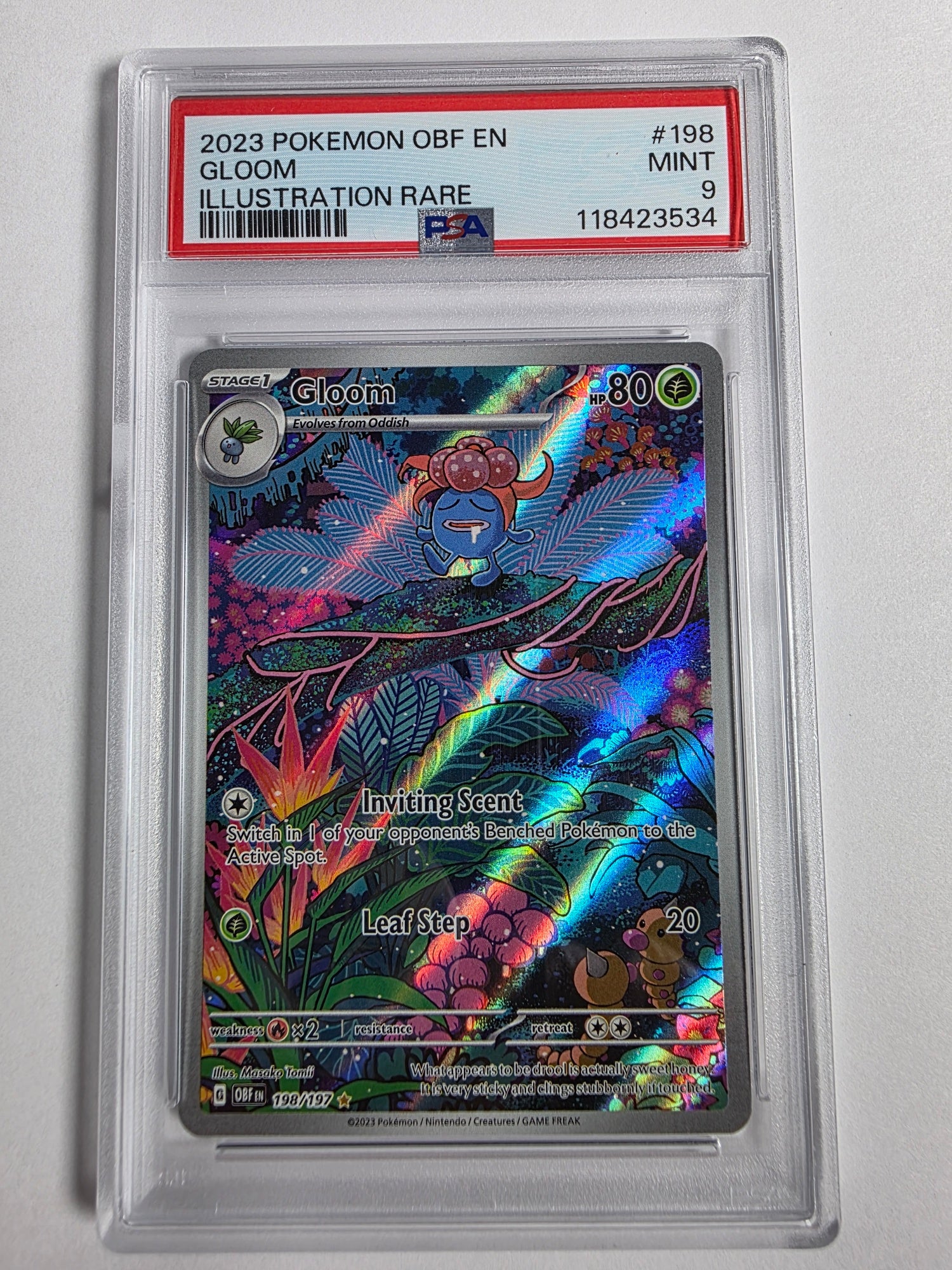 2023 Pokemon Obsidian Flames - Gloom Illustration Rare - #198